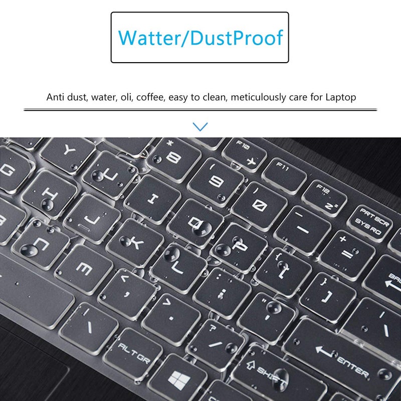 MUBUY-GOL Keyboard Cover for MSI Raider GE77HX GE77 GE76 GE75 GE63, MSI Stealth GS76 GS75, MSI Vector/Leopard GP76 GP75, MSI Katana GF75, MSI Titan GT76, MSI Pulse GL75 GL65 15.6 17.3 MSI Gaming Keyboard Skin - Image 5